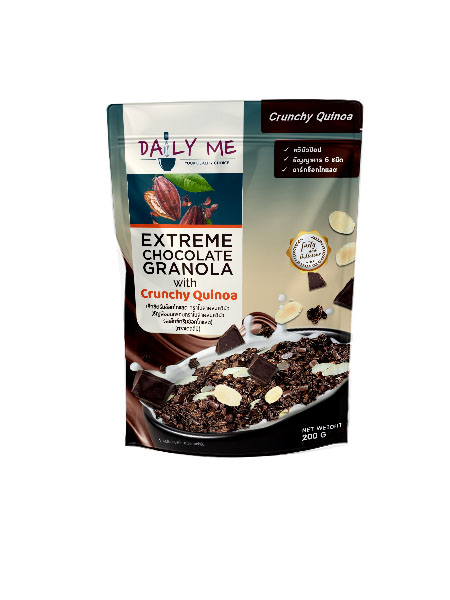 เดลลี่มีกราโนล่าผสมควินัว รสเอ็กซ์ตรีมช็อกโกแลต  200 กรัม